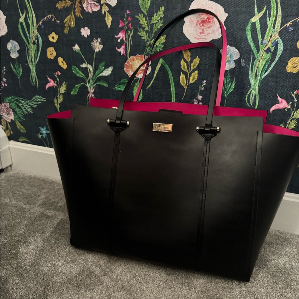 Kate Spade Black and Pink Tote Bag